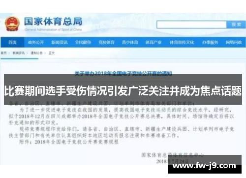 比赛期间选手受伤情况引发广泛关注并成为焦点话题